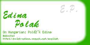 edina polak business card